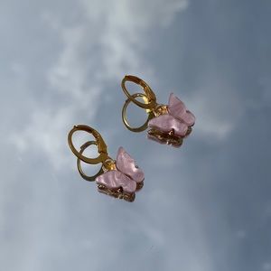 baby pink butterfly huggies